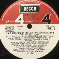 Hms Or The Lass That Loved A Sailor 2 LP Klasik Box Set Plak