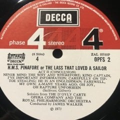 Hms Or The Lass That Loved A Sailor 2 LP Klasik Box Set Plak