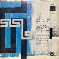 Max Bruch - Charles Camille Saint-Saens LP Plak