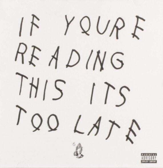 Drake Take If You're Reading This It's Too Late Double LP Plak