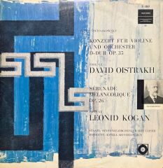 Peter Tschaikovwsky David Oistrakh LP Plak