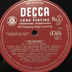 The Mikado Gilbert & Sullivan 2 LP Box Set Plak