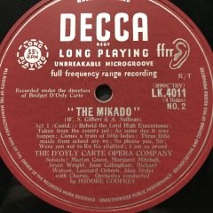 The Mikado Gilbert & Sullivan 2 LP Box Set Plak