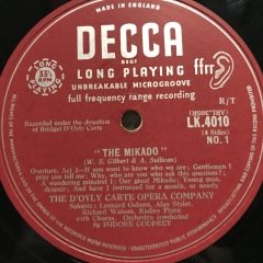 The Mikado Gilbert & Sullivan 2 LP Box Set Plak