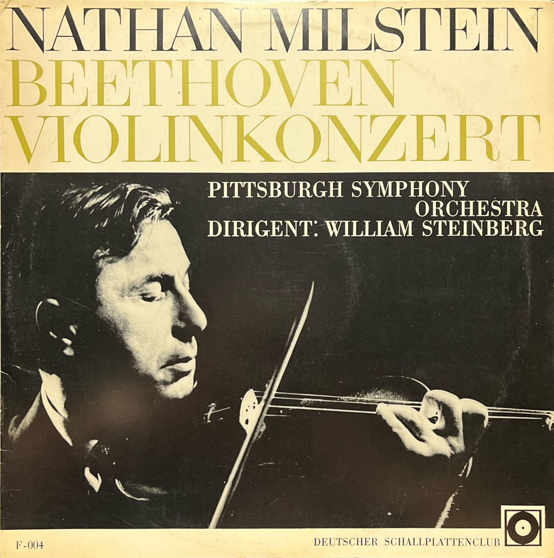 Nathan Milstein Beethoven Violinkonzert LP Plak