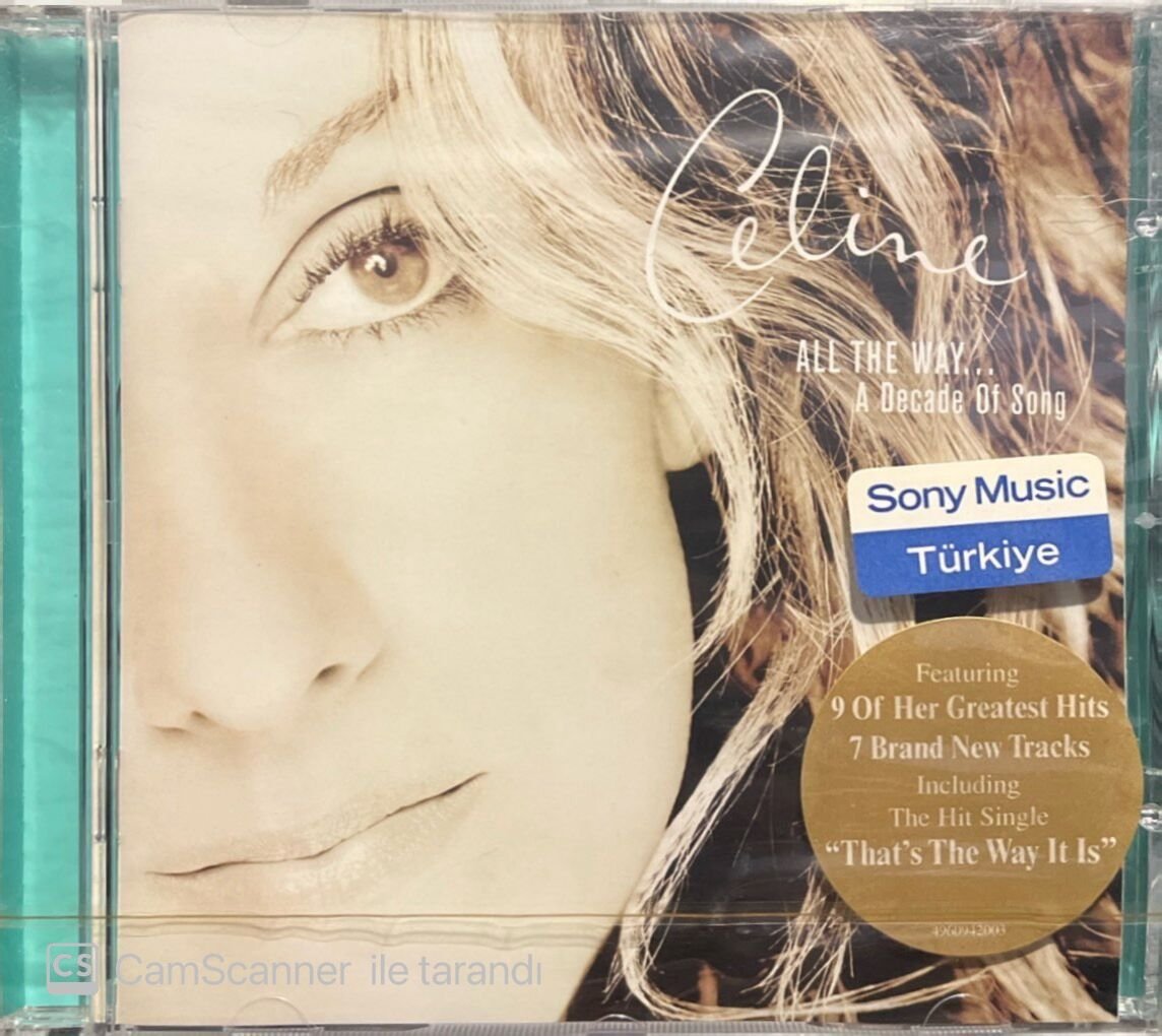 Celine Dion All The Way Açılmamış Jelatininde CD