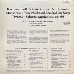 Rachmaninoff Klavier Konzert Nr.2 LP Plak