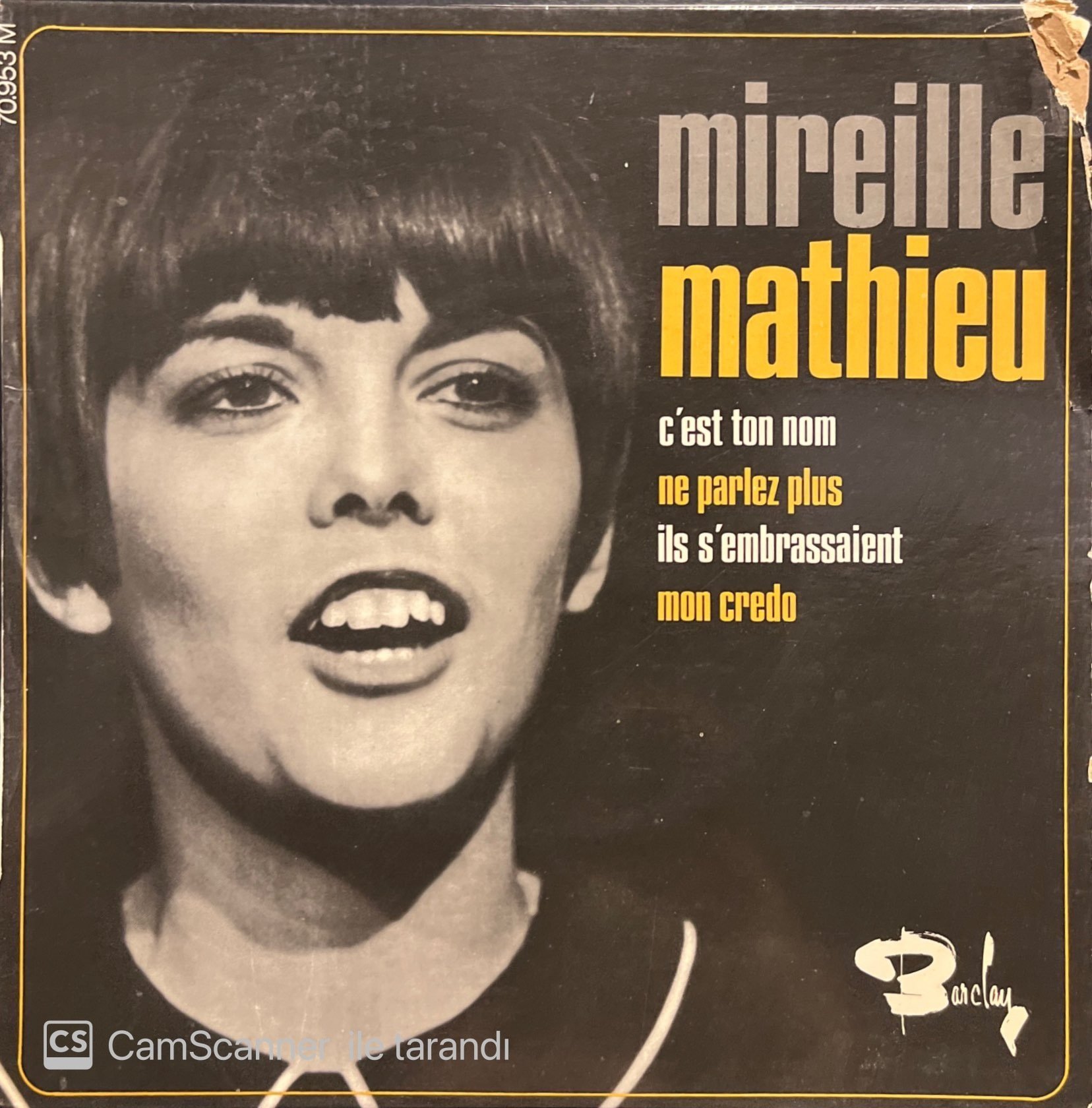 Mireille Mathieu C'est Ton Nom EP 45lik Plak