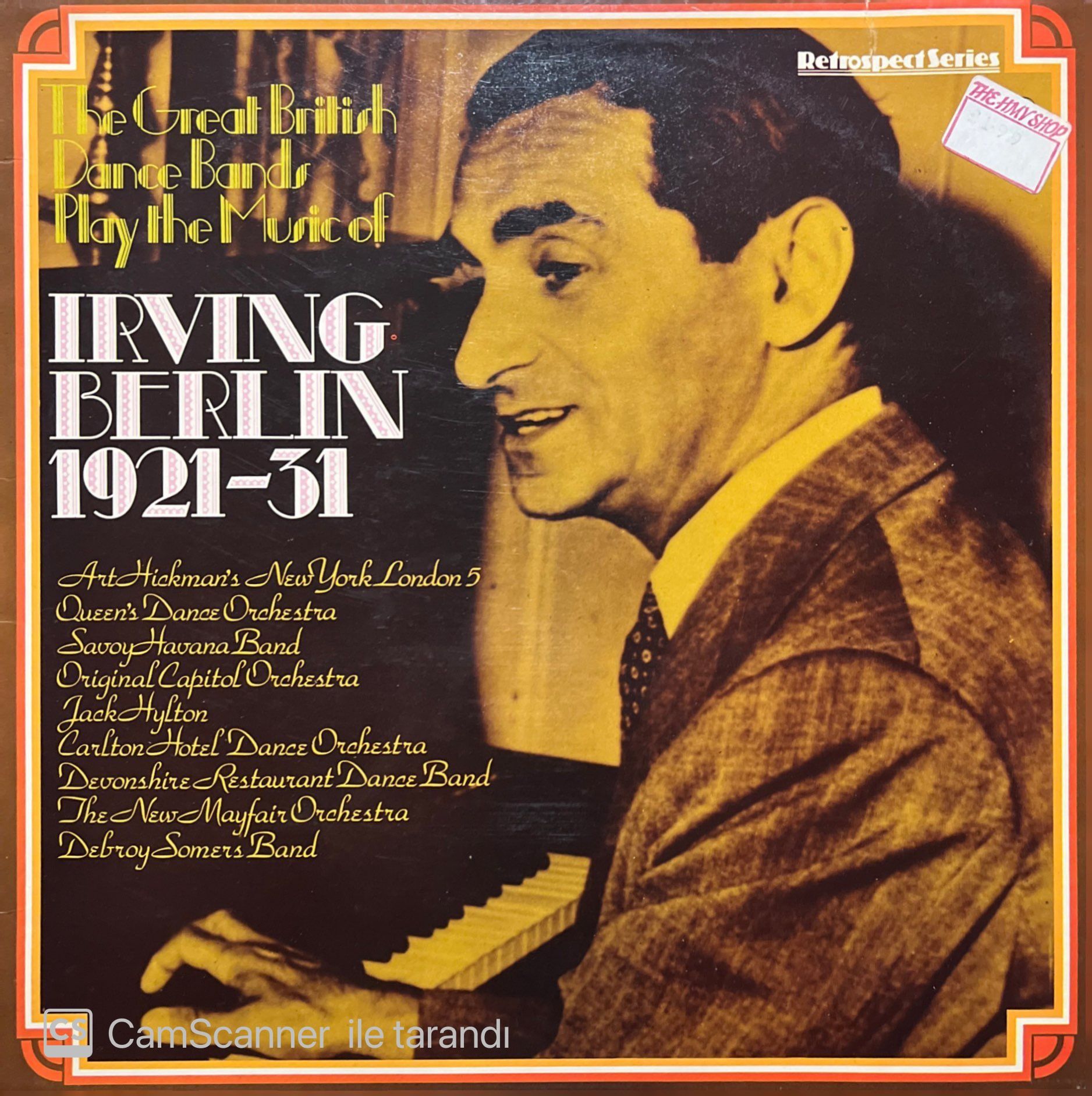 The Great British Dance Bands Play The Music Of Irving Berlin 1921-31 LP Plak