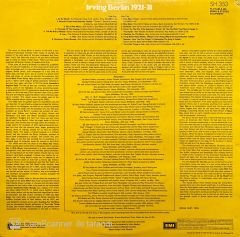 The Great British Dance Bands Play The Music Of Irving Berlin 1921-31 LP Plak