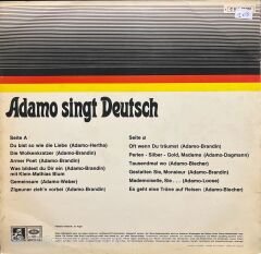 Adamo Singt Deutsch LP Plak