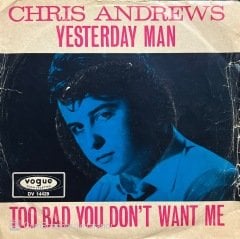 Chris Andrews Yesterday Man 45lik Plak