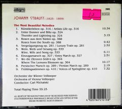 Johann Strauss The Most Beautifaul Melodies CD