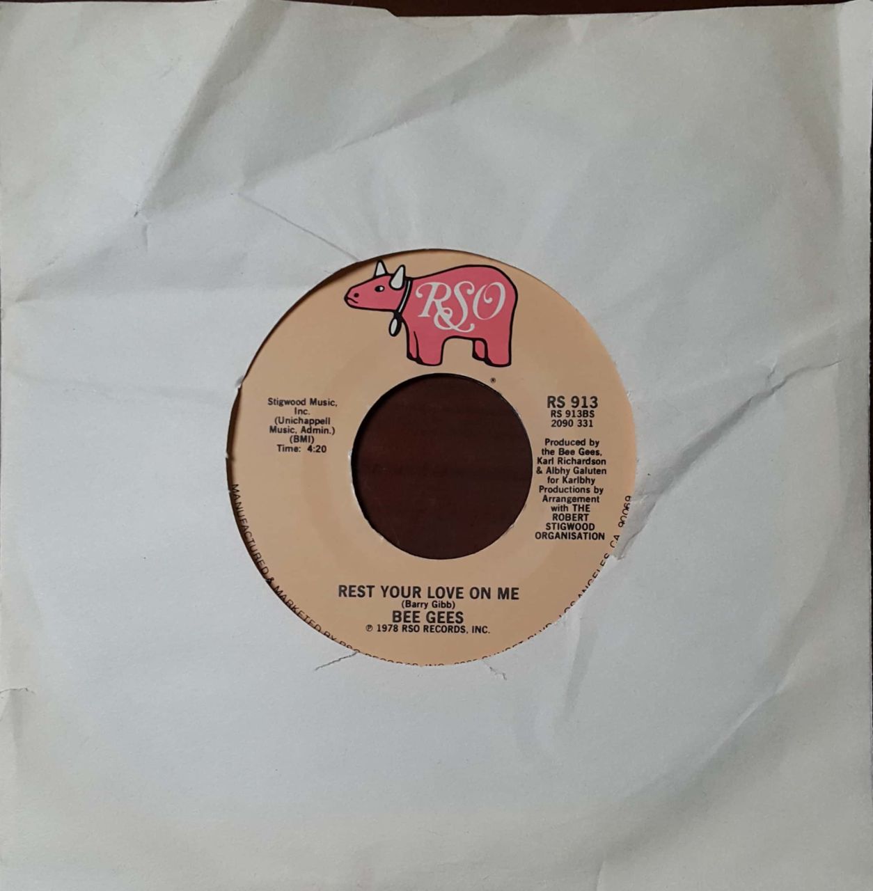 Bee Gees Too Much Heaven 45lik Plak
