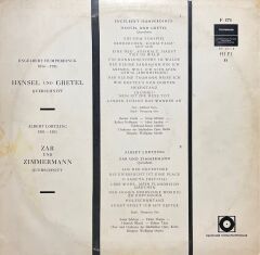 Engelbert Humperdinck Hansel Und Gretel LP Plak
