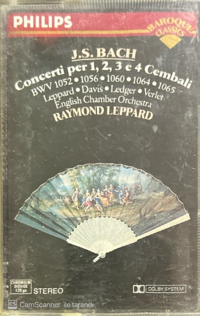 J. S. Bach St. Concerti Per 1,2,3 e 4 Cembali Classic Kaset