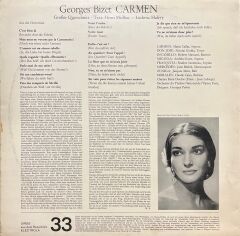 Georges Bizet Carmen LP Plak