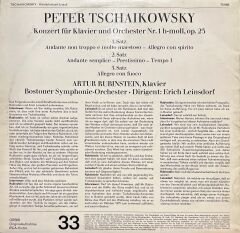 Artur Rubinstein Tschaikowsky LP Plak