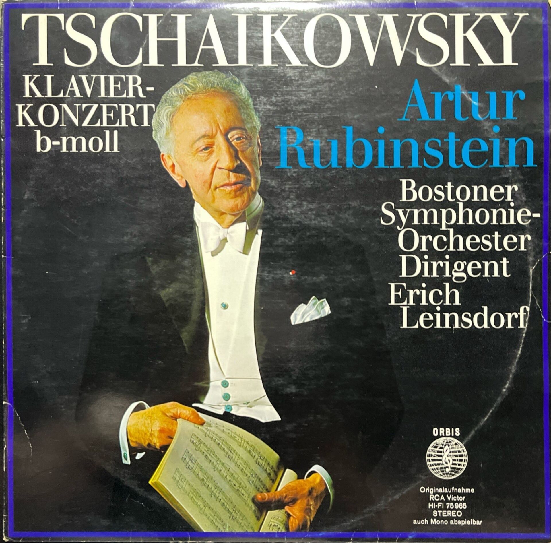 Artur Rubinstein Tschaikowsky LP Plak