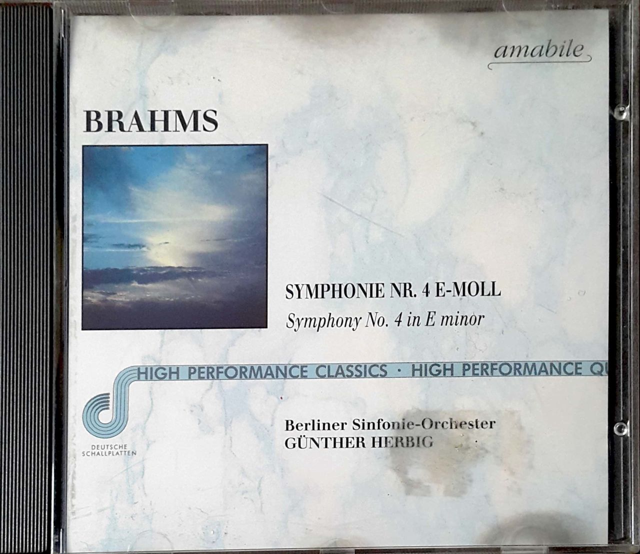 Brahms Symphonie nr 4 in E Minor CD