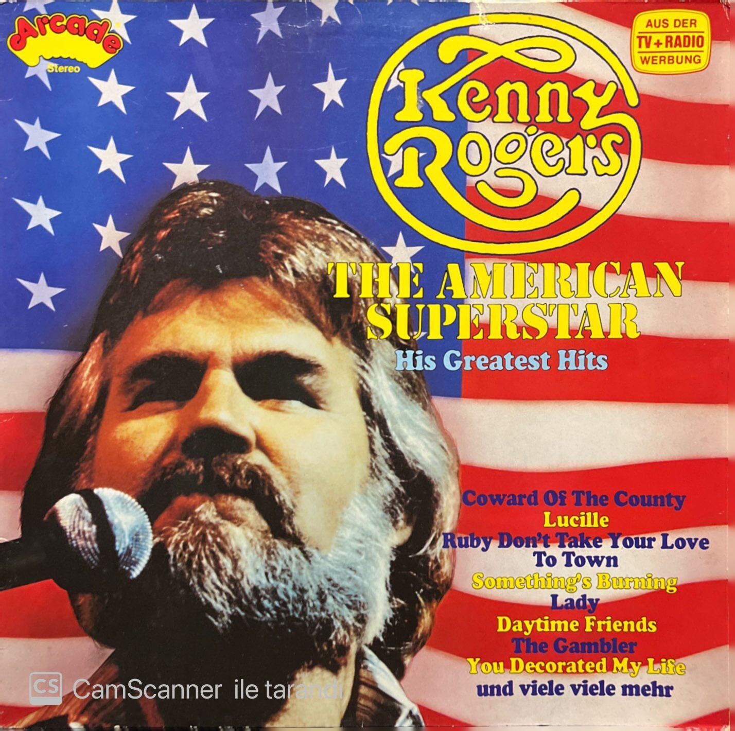 Kenny Rogers The American Superstar LP Plak