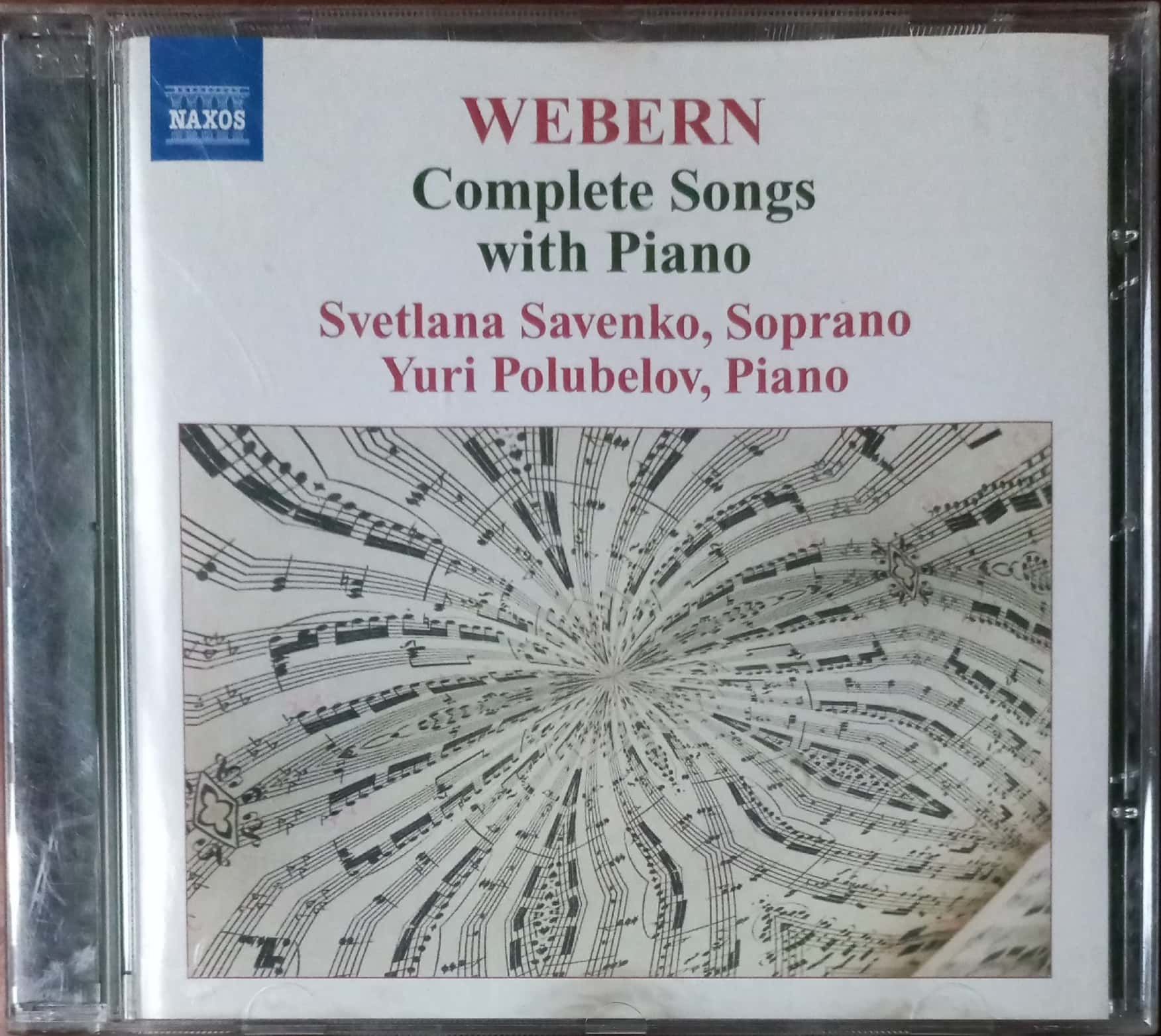 Webern Complete Songs With Piano CD