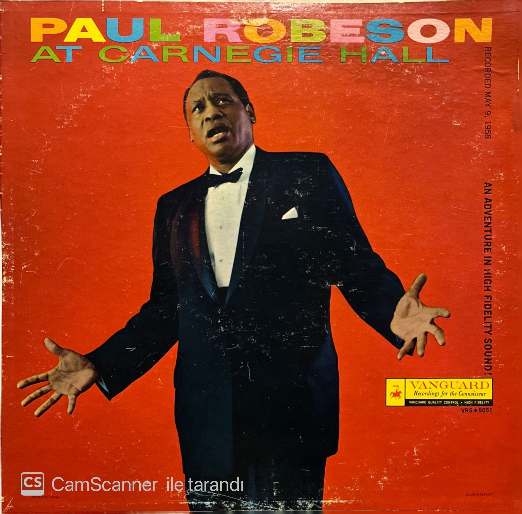 Paul Robeson At Carnegie Hall LP Plak