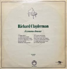 Richard Clayderman Acomme Amour LP Plak