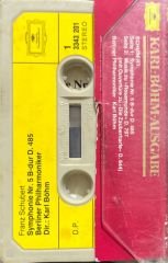 Schubert Symphonie Nr.5 Karl-Böhm-Ausgabe Classic Kaset