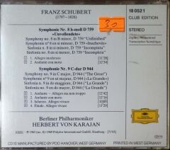 Karajan Schubert 8. Sinfonie Unvollendete 9. Sinfonie C-Dur CD