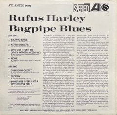 Rufus Harley Bagpipe Blues LP Plak