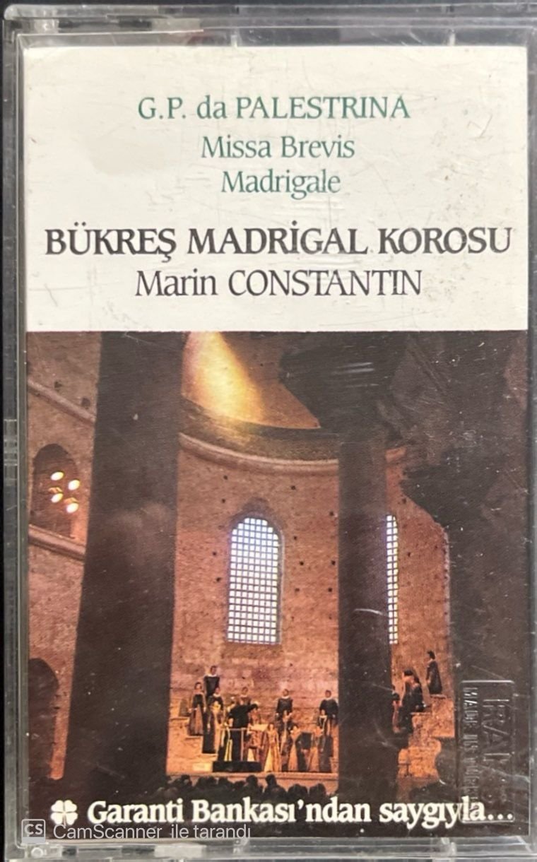 Marin Constantin Bükreş Madrigal Korosu Classic Kaset