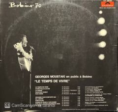 Georges Moustaki En Public A Bobino LP Plak