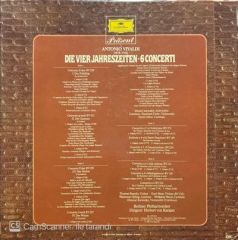 Antonio Vivaldi Berliner Philharmoniker Herbert von Karajan Die Vier Jahreszeiten 6 Concerti 2 LP Box Set Plak