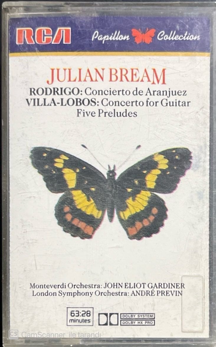 Julian Bream Rodrigo Concierto De Aranjuez Classic Kaset