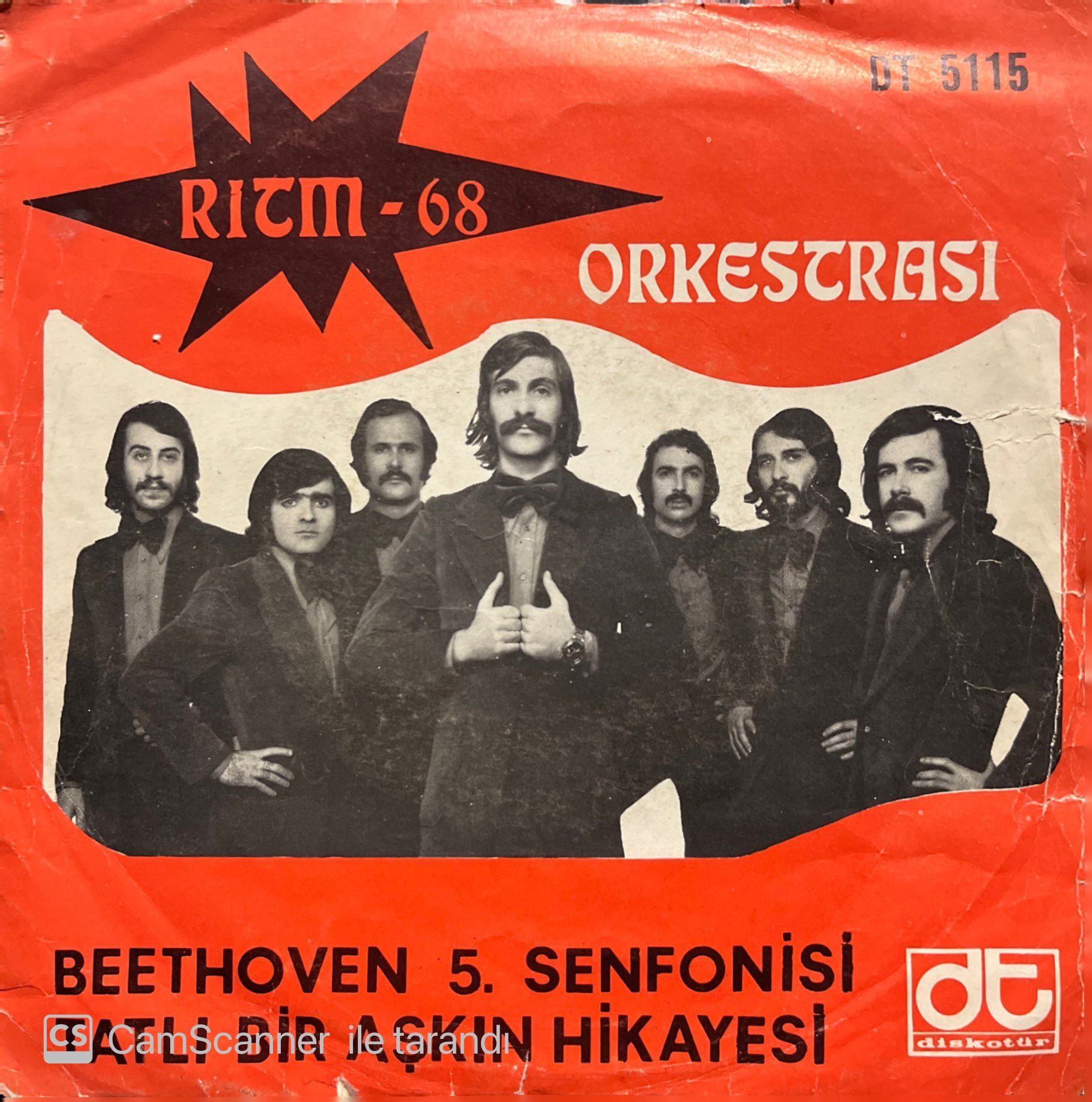 Ritm 68 Orkestrası Beethoven 5. Senfonisi 45lik Plak