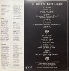 Georges Moustaki Le Meteque LP Plak