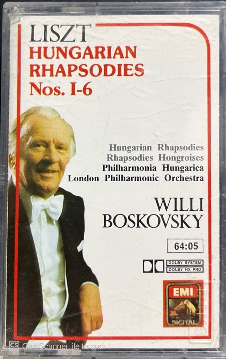 Liszt Hungarian Rhapsodies Nos. 1-6 Classic Kaset