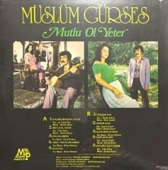 Müslüm Gürses Mutlu Ol Yeter ( Nadir Baskı ) LP Plak