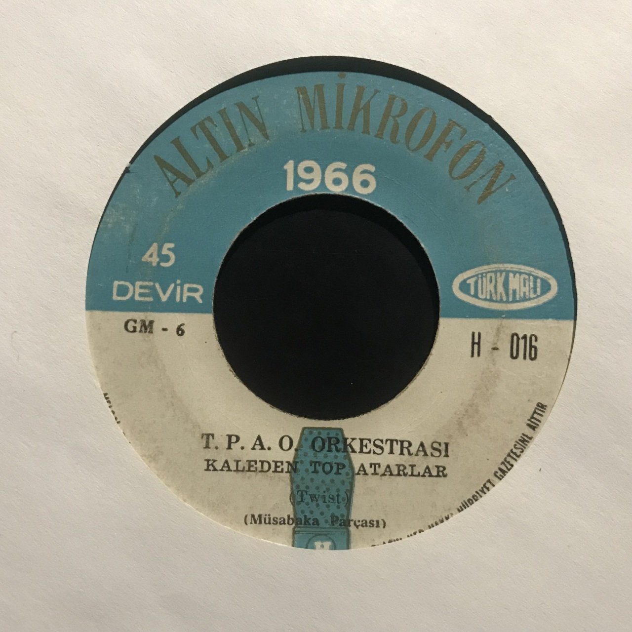 T.P.A.O Orkestrası Kaleden Top Atarlar 45lik Plak