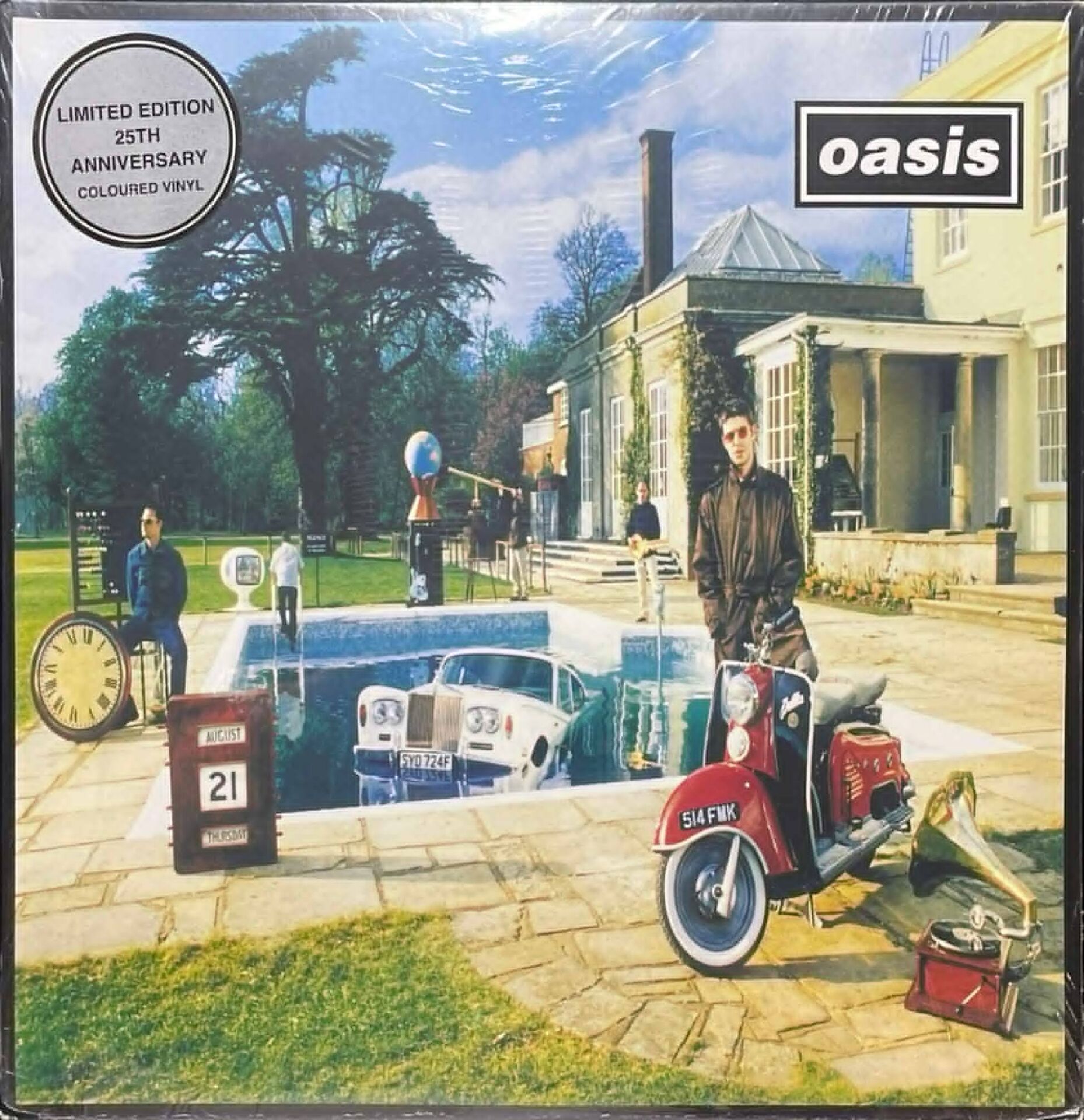 Oasis Be Here Now Limited Edition 25Th Anniversary Coloured Vinyl Double LP Plak