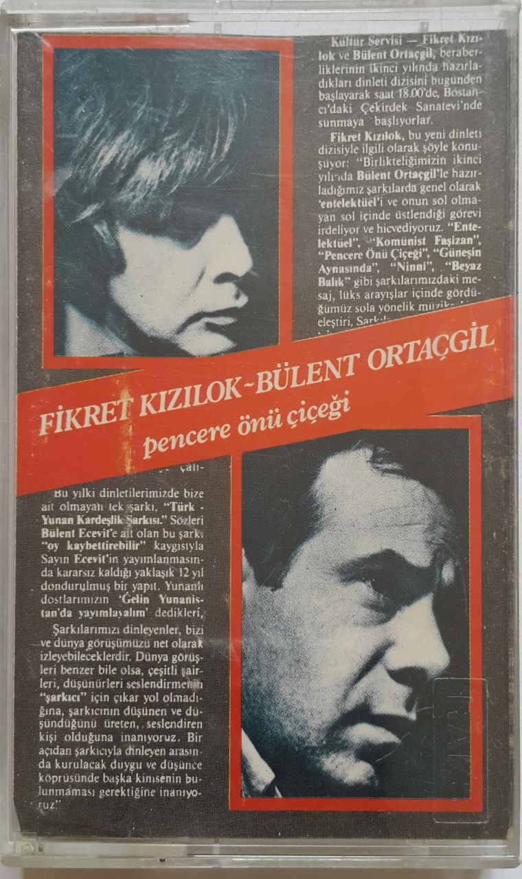 Fikret Kızılok - Bülent Ortaçgil Pencere Önü Çiçeği Kaset