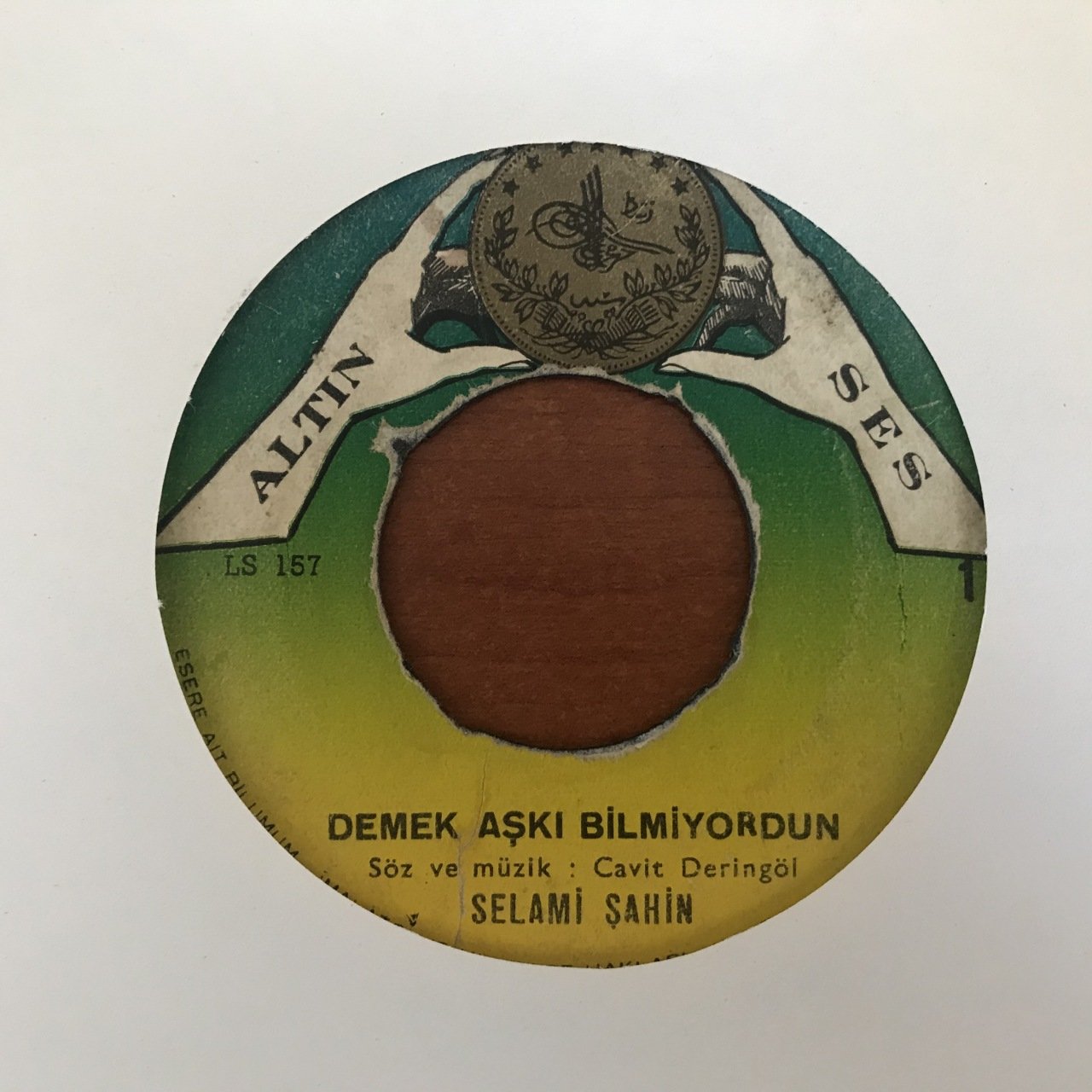 Selami Şahin Demek Aşkı Bilmiyordun 45lik plak