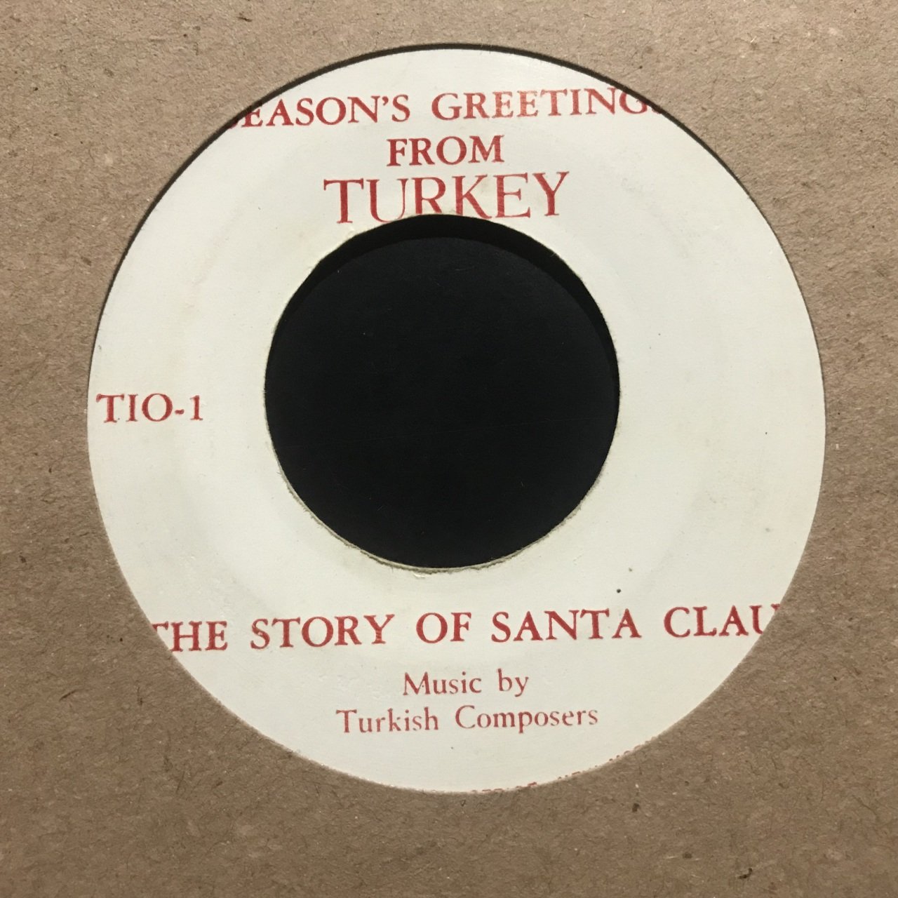 Season's Greetings From Turkey The Story Of Santa Claus 45lik plak