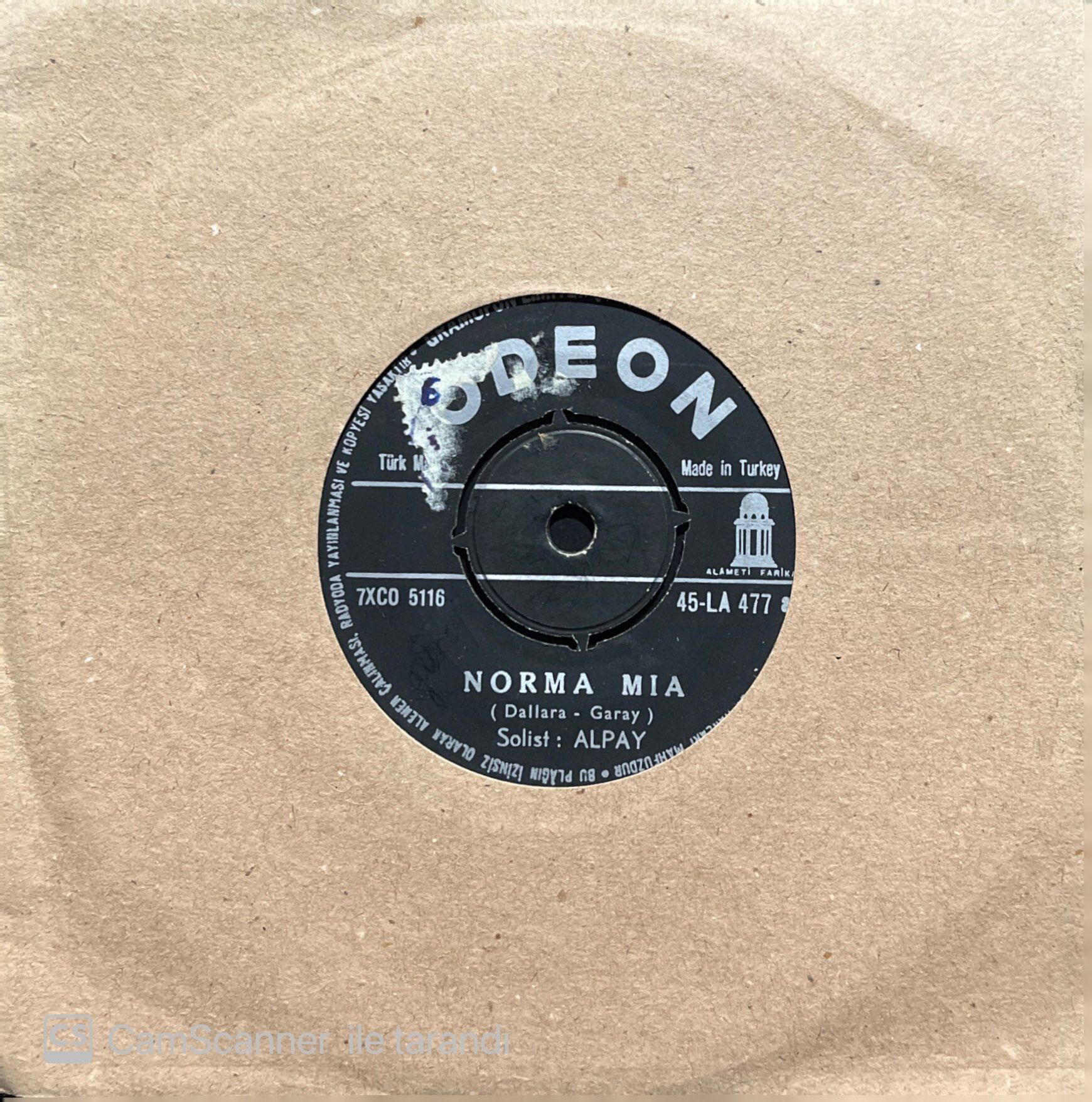 Alpay Norma Mia 45lik Plak