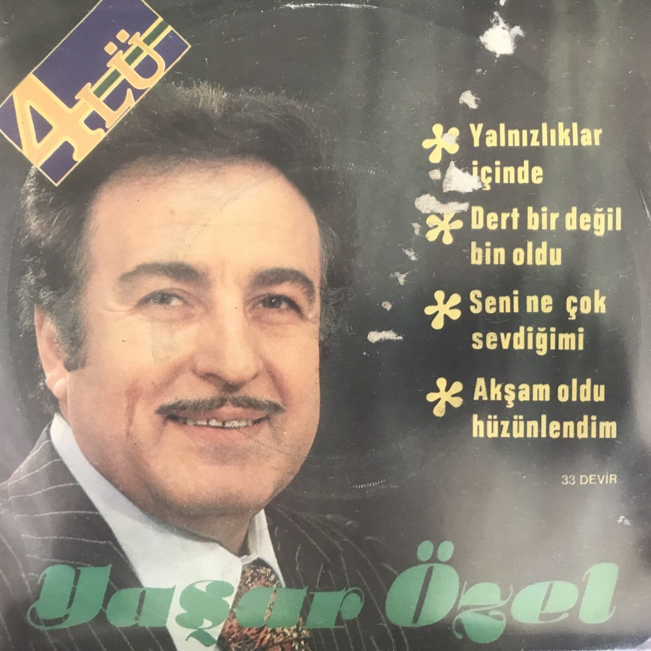 Yaşar Özel 4 lü Yalnızlıklar İçinde 45lik plak