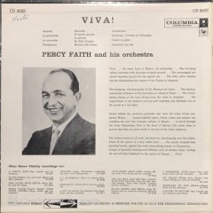 Percy Faith Viva Açılmamış Ambalajında Dönem Baskı LP Klasik Plak