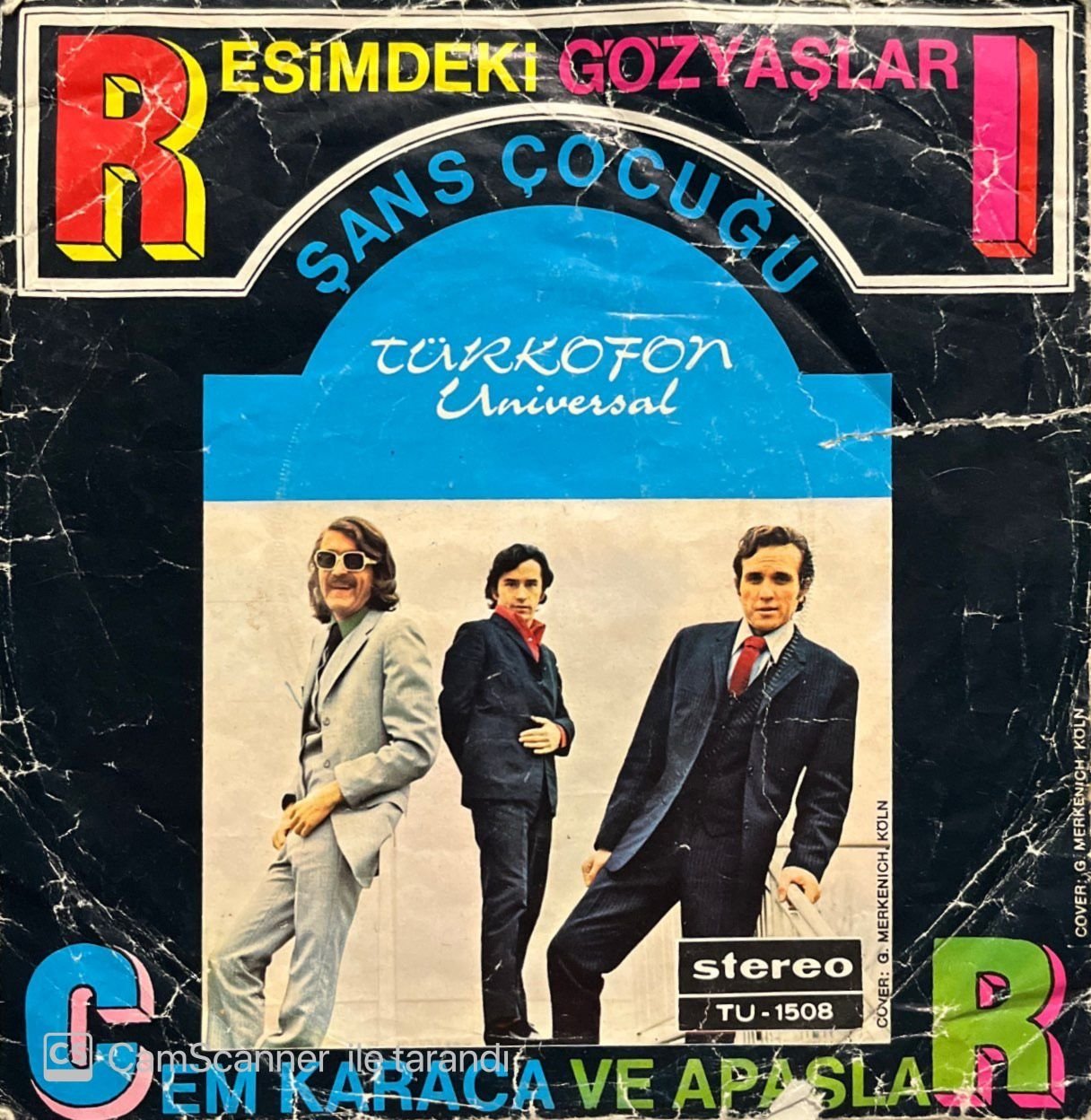 Cem Karaca Resimdeki Gözyaşları 45lik Plak