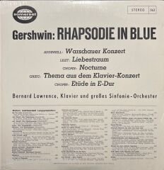 Gershwin Rhapsodie In Blue LP Plak