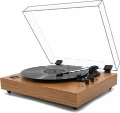 ÜCRETSİZ KARGO Record Master RM-242L Retro Pikap Bluetooth Özellikli Tüm Plakları Çalabilen Pikap  33, 45, 78 Devir